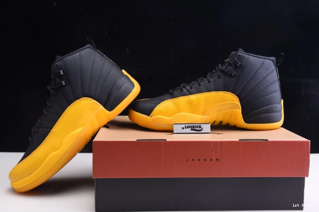 Air University 130690-070 Gold Jordan 12 Black Retro 0724